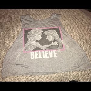 DISNEY FROZEN CROP TOP